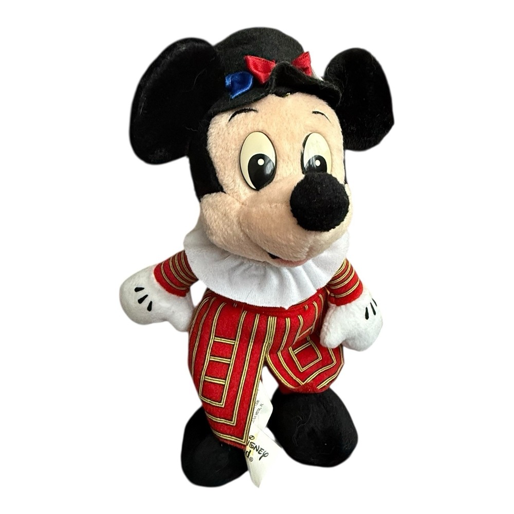 Vintage 90s Disney World Mickey Mouse Bean Bag Plush New With Tags